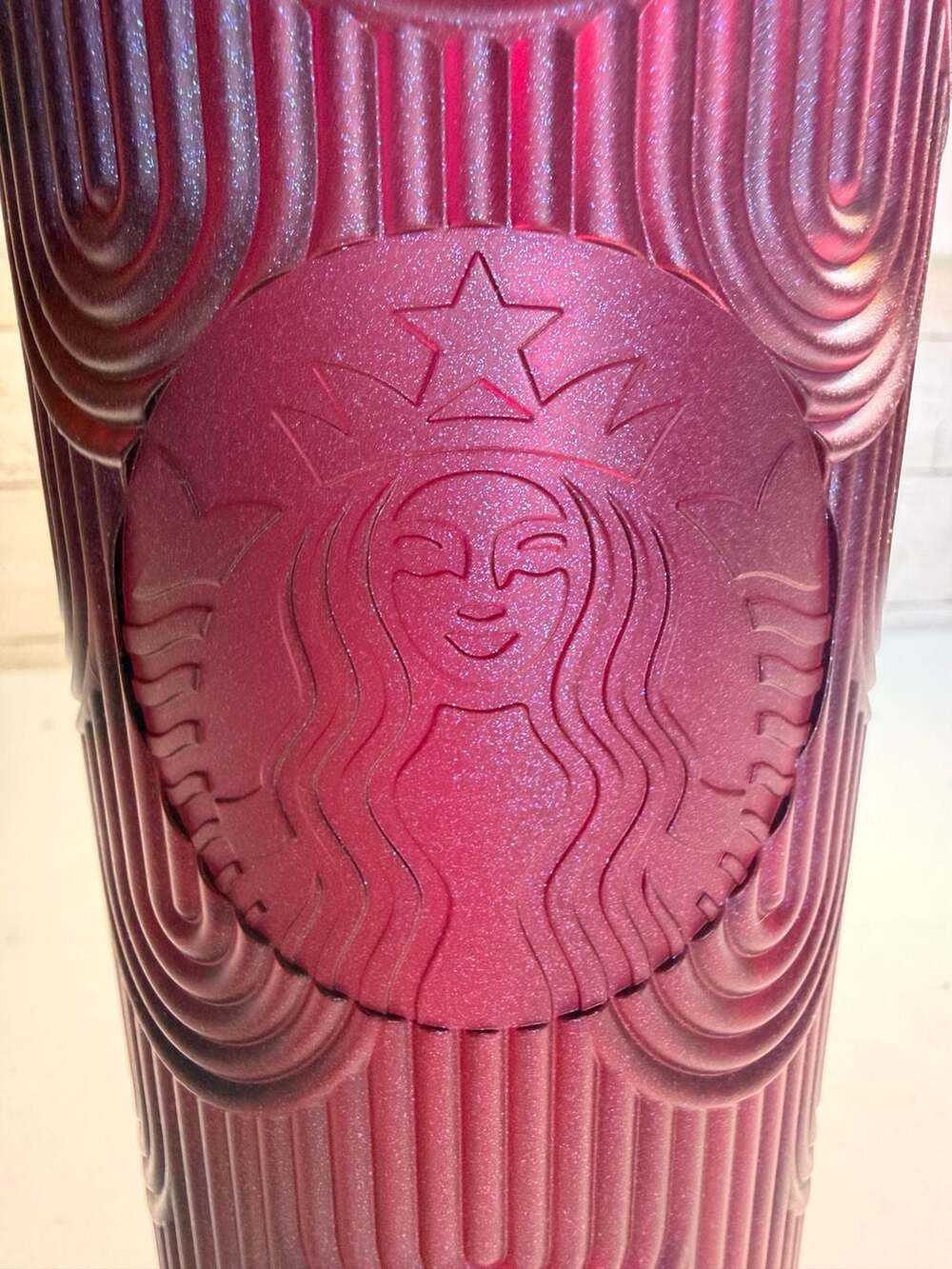 Starbucks Spring 2024 PURPLE Pearl Shell Mermaid Siren Scales Venti Tumbler 24oz